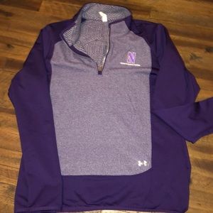 Size L UA Northwestern 1/4 zip
